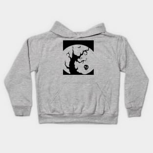 Halloween Dead Tree & Skull Kids Hoodie